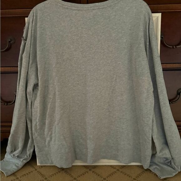 Lilly Pulitzer crewneck sweatshirt with crystal embellished palm trees NWOT XL - Picture 3 of 9